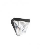 Tripla kinkiet ścienny antracyt 1x4,3W LED 2700K szkło kryształowe